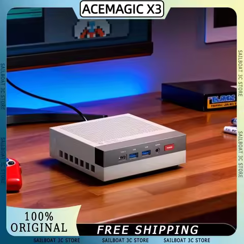 ACEMAGIC X3 Mini PC AMD Ryzen7 H 255 Radeon 780M Retro Barebone WiFi 6+ USB4 40Gbps For Business Gam