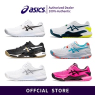 ASICS Resol9 White Blue Unisex Low-Top Professional Tennis Shoes (u7o)