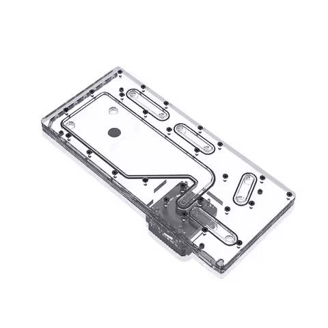 Bykski Acrylic Distro Board For LIANLI O11 MINI Computer Case Double 360MM Radiator Tube Design ,RGV