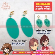 Momo Ayase Cosplay Earrings Anime Character Danadan Earrings