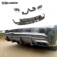 Carbon Fiber Rear Diffuser Spoiler For Benz CLA Class W117 CLA250 CLA260 CLA45 2013-2019 Rear Lip Wi