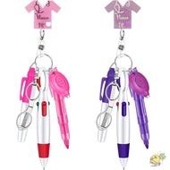 INNEXT Nurse Badge Set, Keychain Portable Nurse Pen Pack, Accessories Retractable Lanyard Nurse Badg