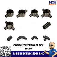 PVC Black 20mm/25mm PVC Electrical Conduit Fitting Accessories & PVC Conduit Pipe Fittings