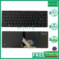 NEW US English laptop keyboard for HP Probook 440 G6 445 G6 440 G7 445 G7 black NO-Backlight