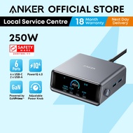 Anker Prime Charger 250W Fast Charging Station 6-Port GaNPrime USB C Charger Laptop Charger A2345