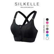 Front-Zip MagicFit Sports Bra | Dual Velcro Adjustable | Full Coverage | 32/75A-48/110D