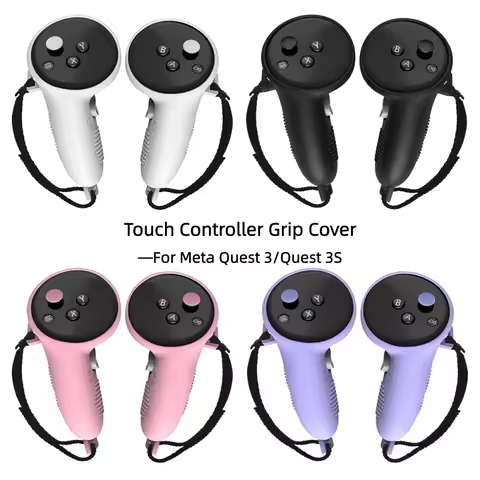 XR03 Silicone Protective Case For Meta Quest 3 VR Touch Controller Silicone Cover Skin Handle Grip V