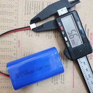 Ready Stock >> 18650 7.4v 1800mAh Battery Rechargeable with wire plug 2.54
