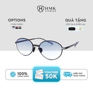 HMK Eyewear Fashionable Anti-UV Metal Oval Sunglasses - M6230
