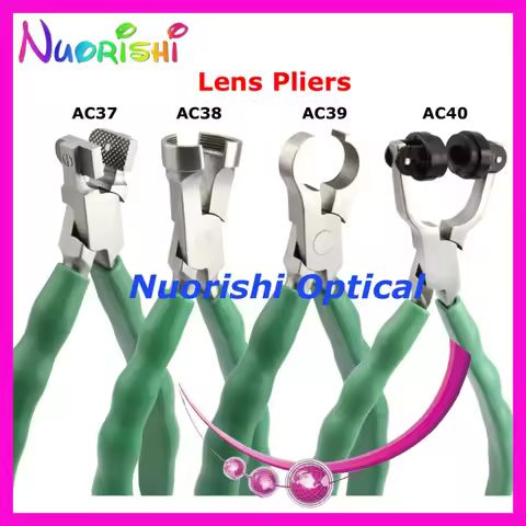 high quality anti-slip rubber handle eyeglass lens plier eyewear plier AC37 AC38 AC39 AC40
