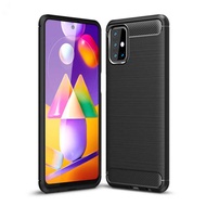 CASE IPAKY CARBON SAMSUNG GALAXY M51 SOFT CASE IPAKY CARBON FIBER EXELLEN - BLACK