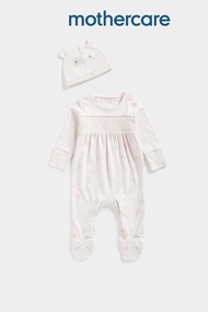 ชุดเต็มตัวเด็กทารก Mothercare My First All-In-One And Hat Set FB316