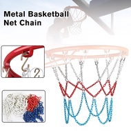 Metal Basketball Net Heavy Duty Outdoor Basketball Net Replacement Reinforced Durable Basketball Net