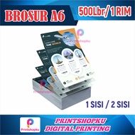 [500 LBR] PRINT A6 BROCHURE AP 120 GSM PRINT FLYER ARTPAPER 120 GSM FAST PROCESS FULL COLOR