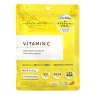 CAPSULE SERUM Face Mask Vitamin C 7 sheets Pores Dullness Clarity Vitamin C Derivative Niacinamide C