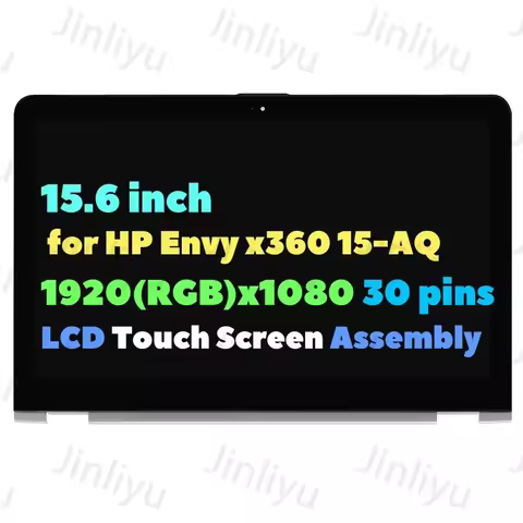LED LCD Touch Screen Digitizer Display assembly For HP 15.6" Envy x360 15-AQ 15-aq293ms 15-aq193ms 1