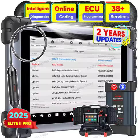 Autel Maxisys Elite II Pro Advanced Diagnostics Tool J2534 ECU Coding&Programming CAN FD/DoIP Upgrad