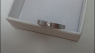18k 750 白金鑽石戒指