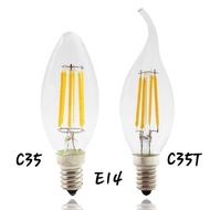 LAMPU LED FILAMENT CANDLE 4 WATT E14 / LAMPU EDISON C35 / C35T