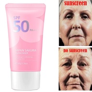 Sakura Sunscreen Cream Protector Facial Sun Block Spf50 Gel Isolation Lotion Cream Bleaching Creams Facial Moisturizer Whitening