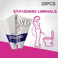 ♔WG♔ 20 Pcs Disposable Female Urine Funnel Urination Device Paper Urinal for Camping Outdoor @sg