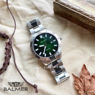 【现货】 宾马 Balmer 8166G SS-6 Sapphire Men Watch with Green Dial and Silver Stainless Steel