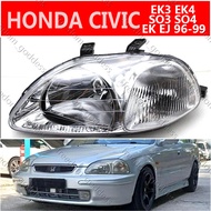 HONDA CIVIC EK3 EK4 SO3 SO4 EK EJ 1996-1999 HEAD LAMP  HEADLIGHT  LENS   HEADLAMP FRONT LIGHT MAIN L
