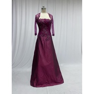 Wine Red Strapless Gown for Weddings & Events | US Sizes 4-14