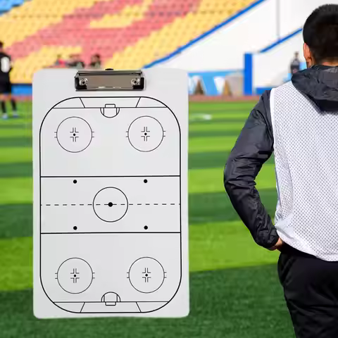 Ice Hockey Tactic Board Durable PVC Practice Board for Coaches Game Plan Reusable Training Tool