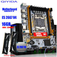Kkde ชุด X99โมเดอร์บอร์ด Xeon,E5 2667 V4 Lga 2011-3ซีพียู2แกน X 8Gb = 16Gb 3200Mhz Ddr4 NON-ECC เดสก์ท็อป M-ATX Nvme M.2 Sa