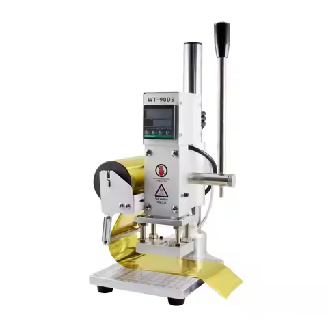 WT-90DS Hot Foil Stamping Machine Small Hot Stamping Machine for Foil Printing Leather Embossing Hea