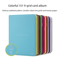 Sanseking Premium 151 Card Binder 9-Pocket PU Zipper Pokémon Binder, Large Capacity PTCG Storage Alb