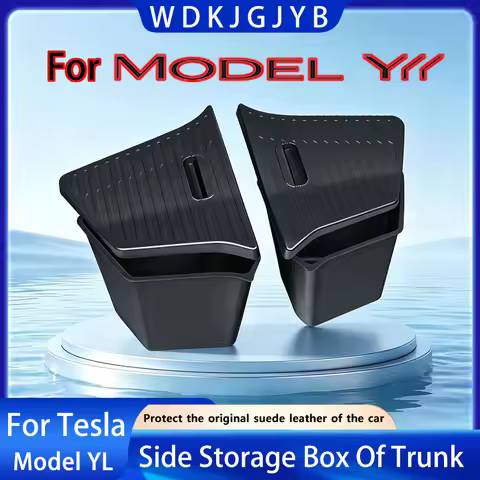 For Tesla New Model YL Launch 2026 TPE Side Storage Bucket In Trunk To Compensate For Trunk Defects 