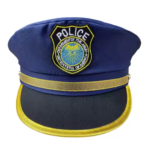 America Police Hat for kids - Blue Cop Cap for Children - Costume Accessory