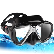 Snorkel Diving Mask Panoramic HD Swim Mask, Anti-Fog Scuba Diving Goggles,Tempered Glass Dive Mask A