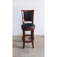 Teak Swivel Bar Chair | Cafe Chairs Finishing on Shopee Indonesia