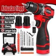 XTITAN 16.8V Mesin Bor Elektrik Baterai Brushless 110N.M Bor listrik Drill Cordless Impact Drill Ele