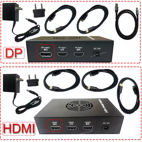 DMA 6th Fuser Video Overlay Box HDMI/Display Processor Support for 2K144/1K240/3K DMA Fusion Game Co