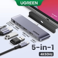 UGREEN 4K 60Hz USB C HUB Type C 3.1 to HDMI 2.0 USB 3.0 PD 100W 3.5mm for iPad Pro 2021 2020 2018 iPad Air 4