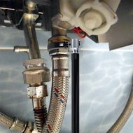 Faucet Wrench Carbon Steel Plumber Socket Wrench with 5 Sockets and 1 Chuck Tap Back Nut Wrench Kitc