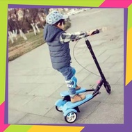 Kids Scooter 3-Wheel Dual Pedal Scooter/ Pedal Scooter/