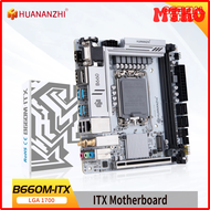 [MTKO] Huanzhi B 660M Itx Ddr4 Moederbord Ondersteuning 12 13 Gen (อินเทล Lga 1700 Cpu 12100f 12400f