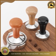 KAYU 51mm Stainless Coffee tamper Wooden Handle / 51mm espresso Coffee tamper