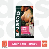 [1.35 Kg.] DESERVE อาหารเม็ดสำหรับสุนัข Holistic Grain Free แพ้ไก่ทานได้ ลดคราบน้ำตา บำรุงกระดูก