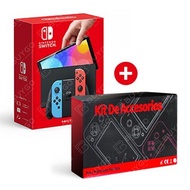 Nintendo Switch OLED Neon Blue + 9 types of packages Buygo buy