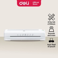 Deli A3 & A4 Laminator Office Machine Smooth Laminating - White Colour (80-125mic/A3/A4) 1 Year Offi