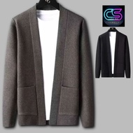 Men's Cardigan Men's Knit Cardigan Slimfit Premium Fine Knit Cotton Cardigan