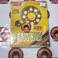 SSS RS150 / GTR150 / Winner X Sprocket and Chainset 428 (Steel) rantai 428 sprocket 428