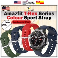 Amazfit T-Rex 3 / Amazfit T-Rex 2 Strap Color Silicone Sport Style Strap 22mm,Tali Jam Amazfit T-Rex