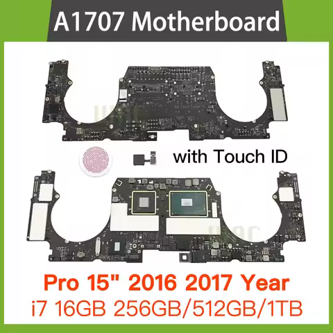 Tested A1707 Motherboard for MacBook Pro 15 '' A1707 Logic Board 820-00281-A 820-00928-A 2016 2017 Y